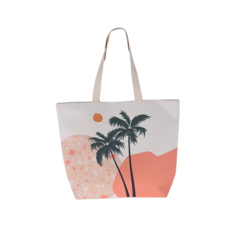 Torba plażowa Excellent Houseware, poliester, 35x15x38 cm, nadruk dłoni