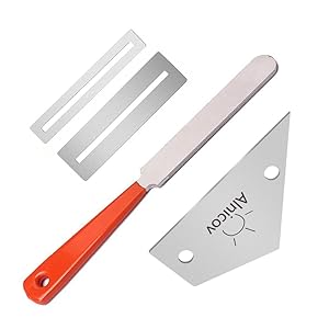 Guitar Polish Tools Set, 1Pcs Guitar Fret Crowning File with 1Pcs Guitar