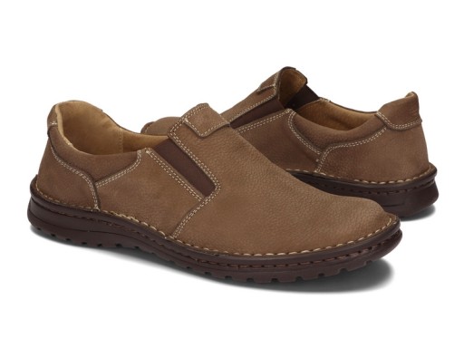 Мужские мокасины кожаные туфли POLISH WIDE 43