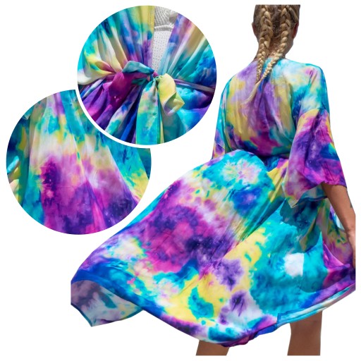 ПАРЕО для пляжа, платье ПОЛЕТ, длинная накидка, женская туника SUMMER BOHO