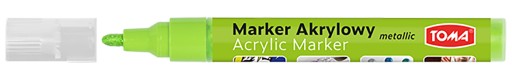 Marker akrylowy Toma TO-402 metaliczny jasnozielony