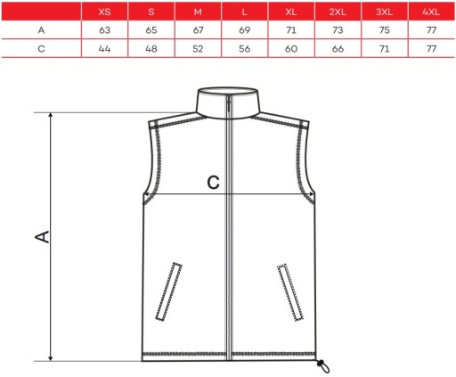 MALFINI RIMECK NEXT 518 утепленная жилетка с флисовой подкладкой WINTER SAFE XXL