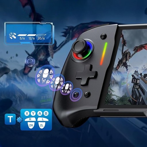 Kontroler do Nintendo Switch/OLED, uchwyt Grip, bezprzewodowy- FASTSNAIL