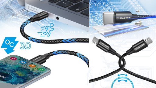 КАБЕЛЬ ЗАРЯДНОГО УСТРОЙСТВА ДЛЯ ТЕЛЕФОНА ДЛЯ SAMSUNG USB-C-USB-C ДЛИННЫЙ 1,8 М БЫСТРЫЙ