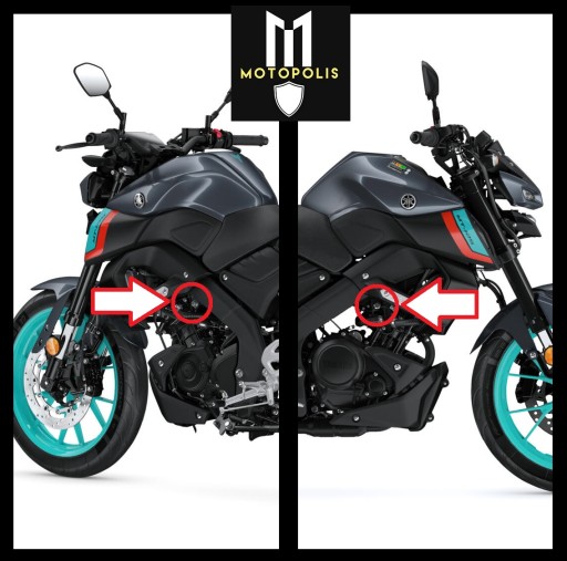 YAMAHA MT-125 MT125 MT 125 2020-... - АВАРИЙНЫЕ ПОДКЛАДКИ ТВЕРДЫЕ СЛАЙДЕРЫ