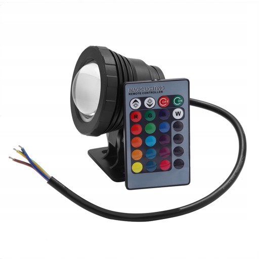 ПОДВОДНЫЙ СВЕТИЛЬНИК С ПУЛЬТОМ ДИСТАНЦИОННОГО УПРАВЛЕНИЯ RGB LED ОСНОВАНИЕ