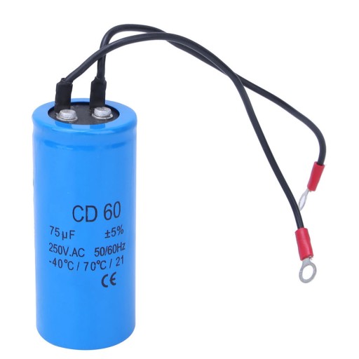 CD60 75 мкФ 250 В Конденсатор запуска двигателя переменного тока Конденсатор 75MFD
