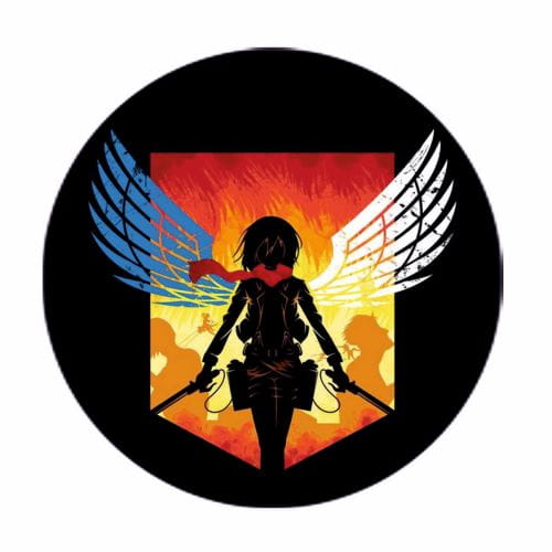 Значок Shingeki no Kyojin 58 мм «Атака Титанов» для любителей аниме