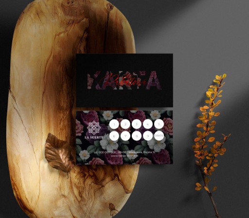 Дисконтные карты, позолоченные карты, фольга soft touch + красная фольга, 100 шт.