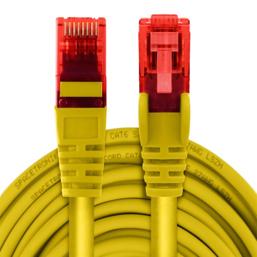 Кабель RJ45 CAT 6 U/UTP AWG24, желтый, 3 м