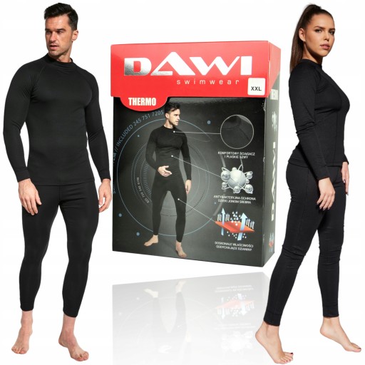BIELIZNA TERMOAKTYWNA MĘSKA DAMSKA UNISEX OCIEPLANA POLSKA KOMPLET r. XXL