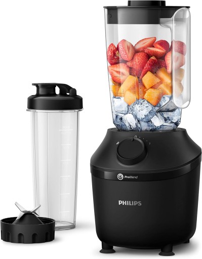 Чашка-блендер Philips HR2041/41 черная с БУТЫЛКОЙ 450 Вт