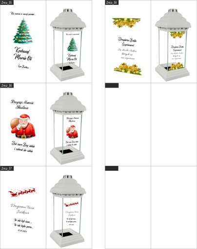 Znicz Lampion dla Syna z nadrukiem grawerem datą