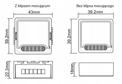 Мини-релейный модуль OXT 2 цепи WiFi TUYA