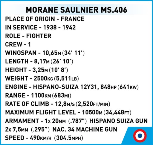 Little Army блокирует Morane-Saulnier MS.406 Cobi