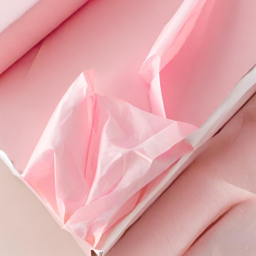 Гладкая папиросная бумага для упаковки подарков LIGHT PINK 50х70см 100 шт.