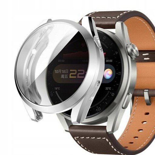 ЧЕХОЛ ИЗ МЕТАЛЛИЧЕСКОГО СИЛИКОНА ДЛЯ HUAWEI WATCH 3 PRO