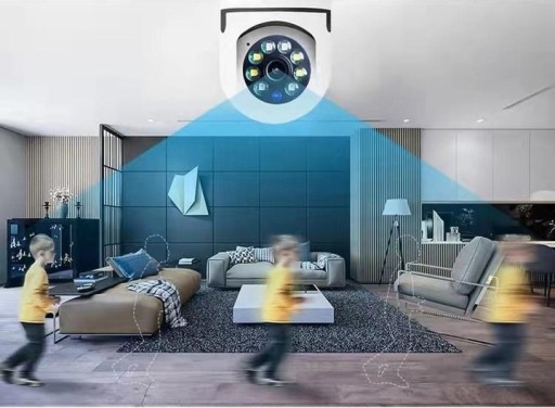 ДОМАШНЯЯ КАМЕРА БЕЗОПАСНОСТИ WiFi 1080p ЛАМПА
