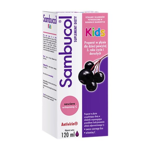 Sambucol Kids, сироп для детей выше 3 года, 120 мл