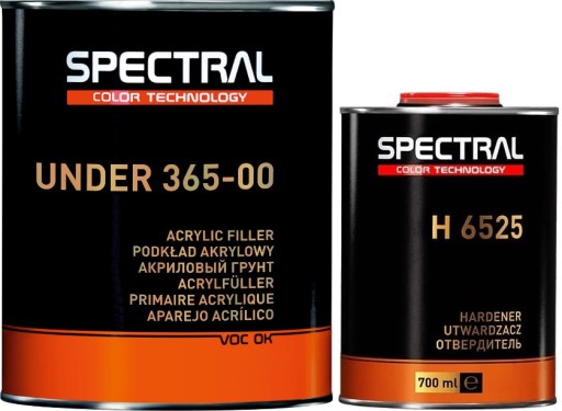 Спектральная акриловая грунтовка Under 365-00 4:1 P5 ЧЕРНАЯ 3,5 л + отвердитель