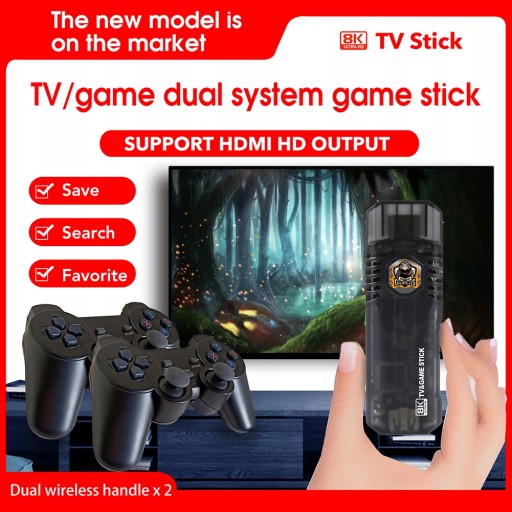 X8 Game Stick 8K 10000 gier Arcade Retro Video