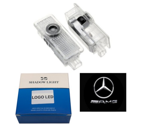 Светодиодный проектор MERCEDES CLA CLS с логотипом AMG 09-17