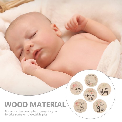 Baby Milestone Cards Znak Narodziny 6 szt