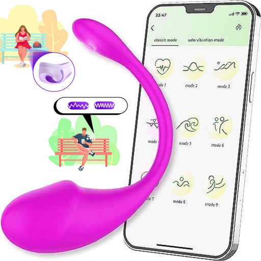 МОЩНОЕ ВИБРАЦИОННОЕ ЯЙЦО С ПРИЛОЖЕНИЕМ, ДИСТАНЦИОННЫМ УПРАВЛЕНИЕМ ПО BLUETOOTH ТЕЛЕФОНУ