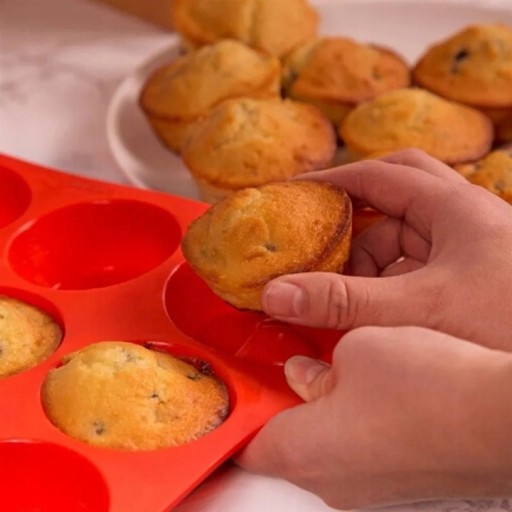 FORMA silikonowa DO MUFFINEK FOREMKA do GALARET DESERÓW BABECZEK 12szt