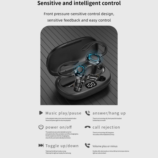 Портативные Bluetooth-наушники TWS F8, удобные стереонаушники с низкой задержкой, черные