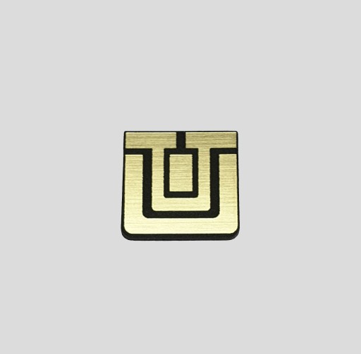 Эмблема UNITRA 15 x 15 мм *ЗОЛОТО
