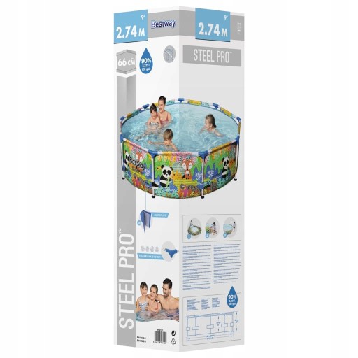 САДОВЫЙ КАРКАСНЫЙ БАССЕЙН 274x66 BESTWAY НАБОР 4в1