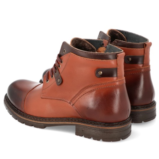 BUTY ZIMOWE PÓŁBUTY MĘSKIE SKÓRA OCIEPLANE TRZEWIKI GEPARD 210 BRL R 43