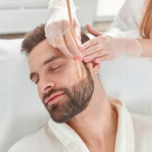 ItalWax мужская депиляция твердый воск BARBER 100г