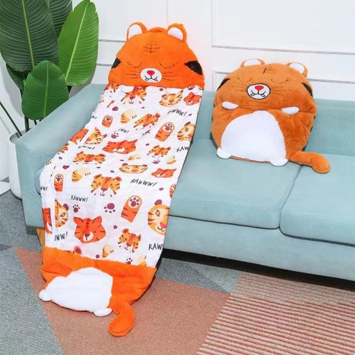 ŚPIWÓR DZIECIĘCY PODUSZKA 2w1 TYGRYS 160cm, Brak informacji