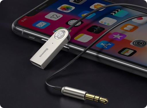 АДАПТЕР BASEUS ПЕРЕДАТЧИК BLUETOOTH AUX АУДИО ПРИЕМНИК ДЛЯ АВТОМОБИЛЕЙ