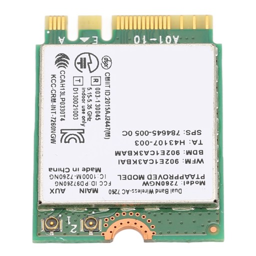 Двухдиапазонная Wi-Fi-карта 2,4 ГГц, 5 ГГц, 1200 Мбит/с