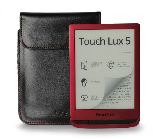 LURESKO Skórzane etui pokrowiec do Amazon Kindle 11/10/8 / Empik GoBook 6'