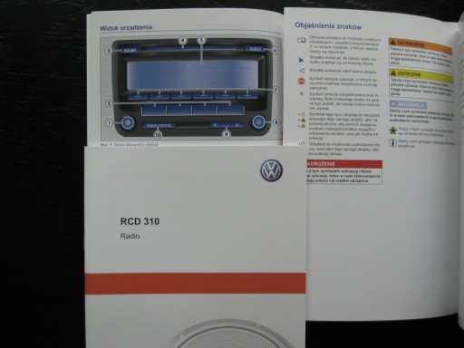 Инструкция по эксплуатации VW RCD 310 Passat B6 VW GOLF V PL