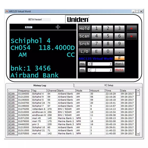 Программное обеспечение для UNIDEN UBC125 - ARC125