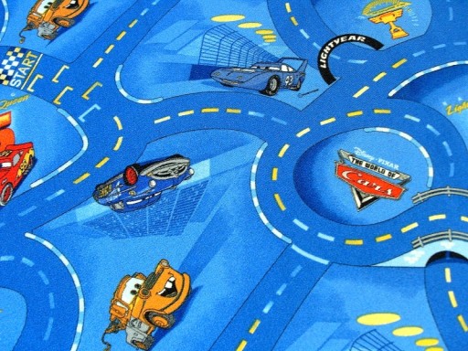 DYWAN DISNEY CARS 180x200 AUTA DROGI WYŚCIGI