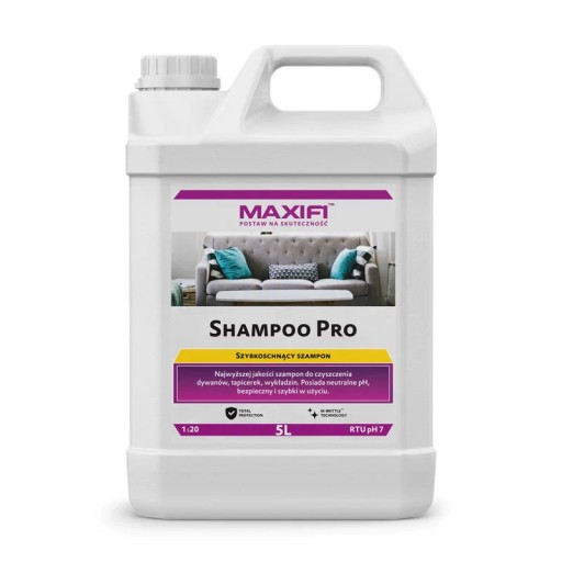 Maxifi ШАМПУНЬ ДЛЯ КОВРОВ И ОБИВКИ Шампунь Pro 5л