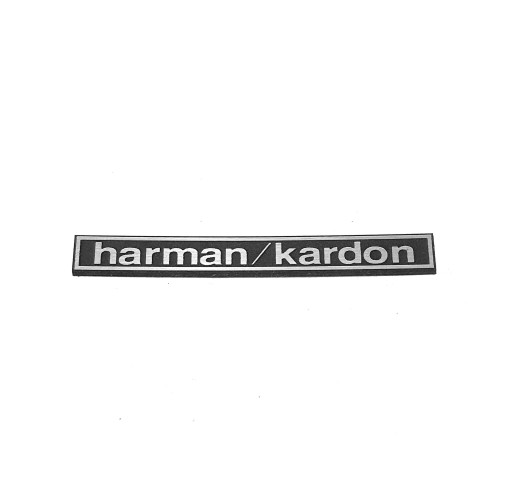 Наклейка-эмблема HARMAN KARDON серебро 60х7мм