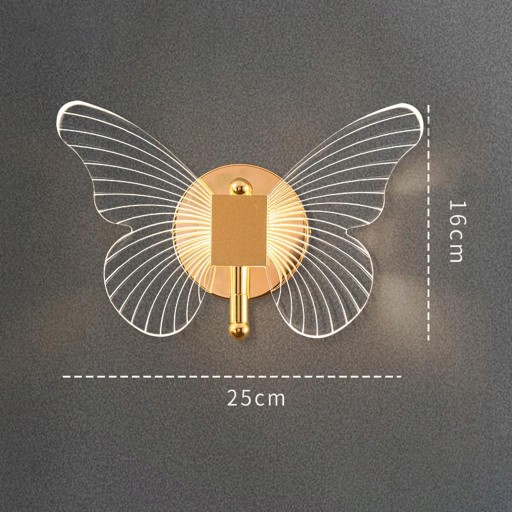 Светодиодный настенный светильник Gold Butterfly Настенное освещение