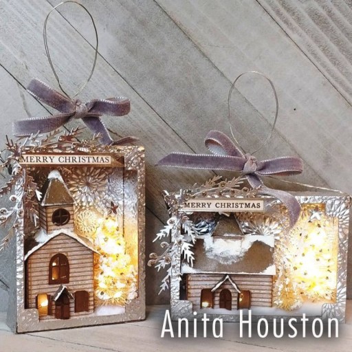 Wykrojnik do papieru Sizzix Thinlits - Paper Village domki
