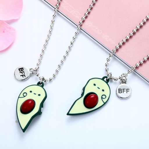 Пара детских ожерелий Avocado BFF