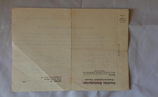 RECZENIE W MIEJSCE PRZYSIĘGI. CHORZÓW BATORY 1945 DOKUMENT.