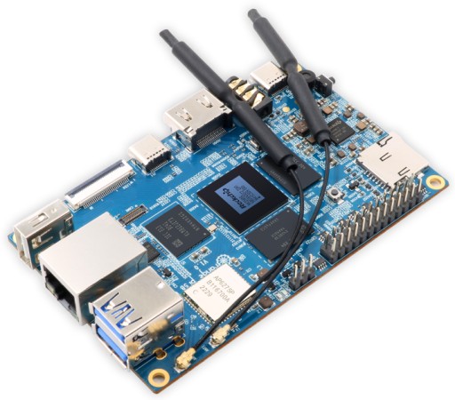 Микрокомпьютер Orange Pi 5B 16 ГБ HDMI 8K DDR4 USB RK3588S + флэш-память eMMC 256 ГБ