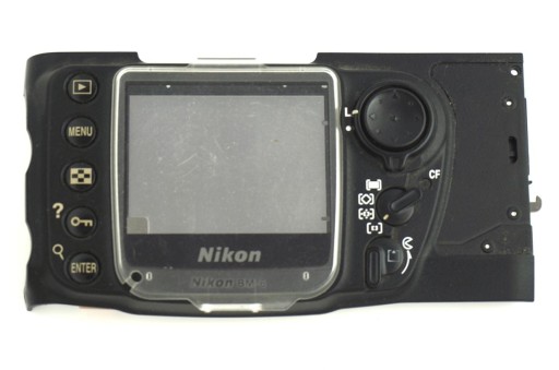 Задняя часть корпуса Nikon D200 + стекло и клавиатура