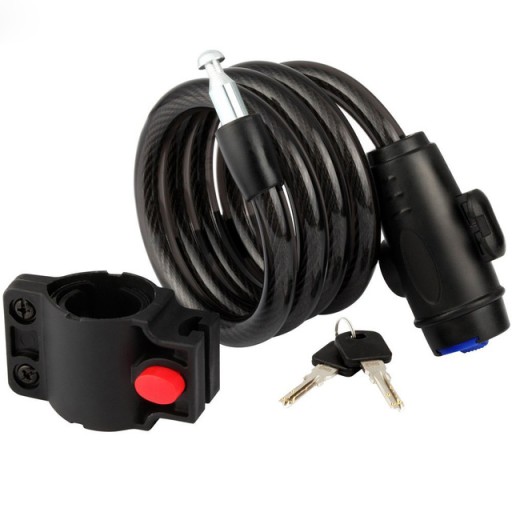 Zabezpieczenie skuter linka ZAPIĘCIE motocykl LINKA NA KLUCZYK disc lock